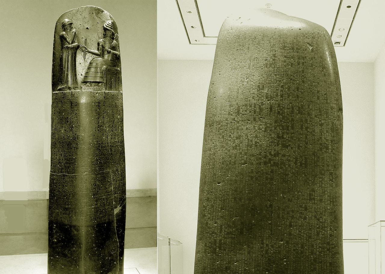 Die Geschichte der Augenheilkunde 3 Stele mit dem Codex Hammurapi im Louvre Wikipedia